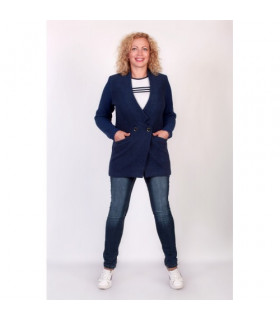 ЖАКЕТ длинный  *Nita * мод. Л 719-24 Деми комбинированная ткань