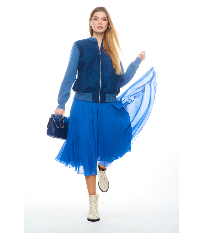 БОМБЕР * Nita * мод. Л-730 Деми п/ш - вареная шерсть