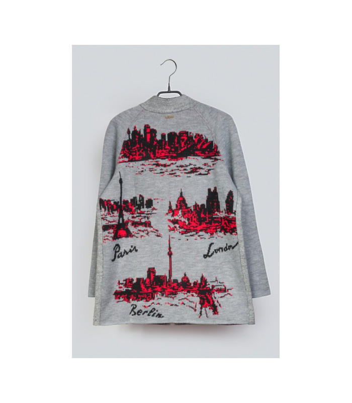 КУРТКА **город  принт  *Nita * мод. Л-734-23 Деми комбинированная ткань ПРОДАНО