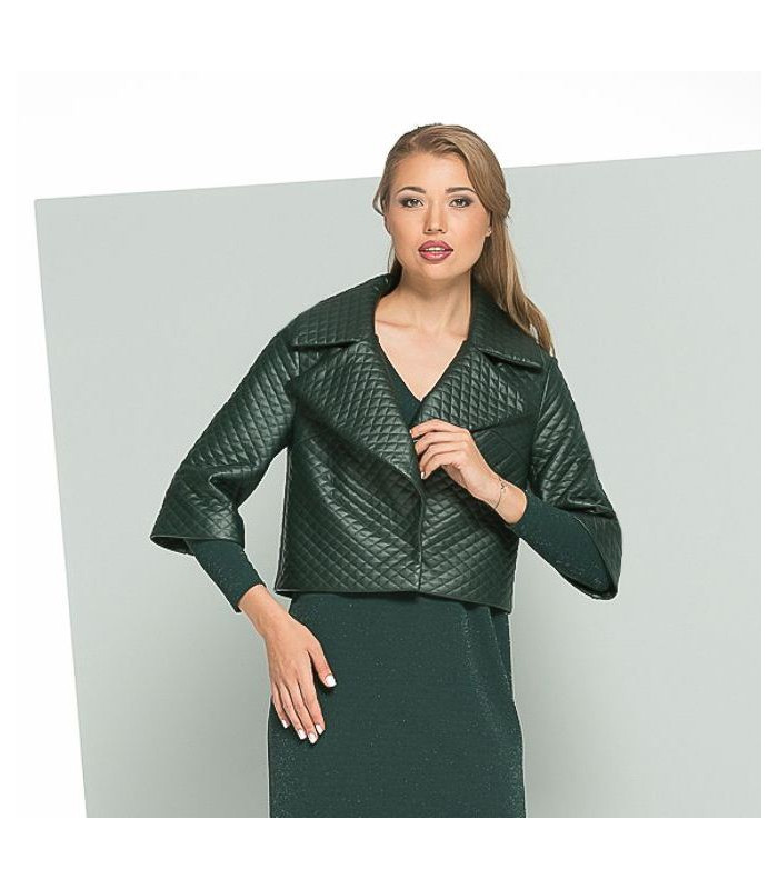 ХВОЯ куртка бренд *LESIA* Деми текстильная кожа