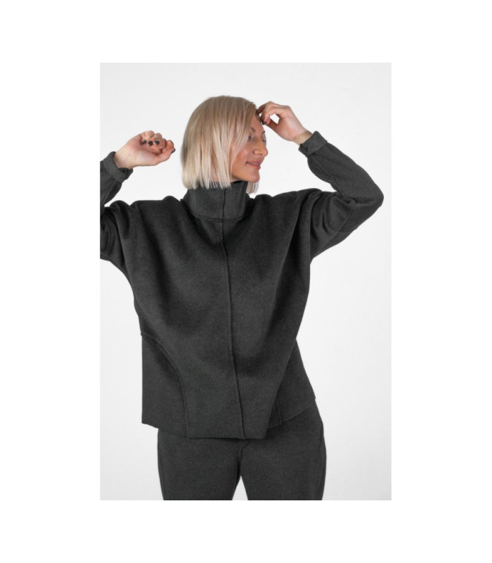 ОКСАНА-3 костюм шерсть *NITA* мод.F-900-901 Худи - Жакет - Штаны теплый трикотаж