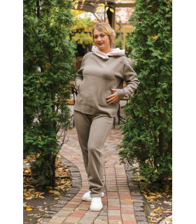 ЮЛИЯ костюм спортивный *NITA* мод.  F-345 флис  двустороний Худи - Штаны