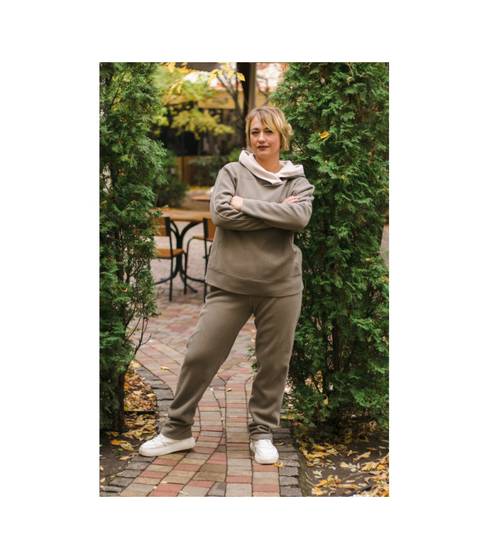 ЮЛИЯ костюм спортивный *NITA* мод.  F-345 флис  двустороний Худи - Штаны ПРОДАНО