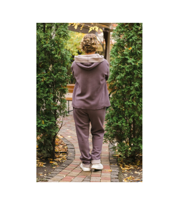 ЮЛИЯ костюм спортивный *NITA* мод.  F-345 флис  двустороний Худи - Штаны ПРОДАНО