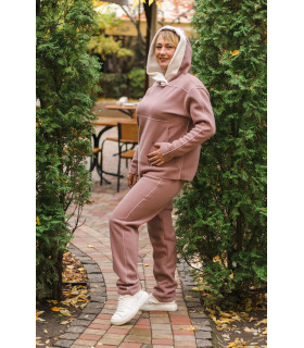 ЮЛИЯ костюм спортивный *NITA* мод.  F-345 флис  двустороний Худи - Штаны