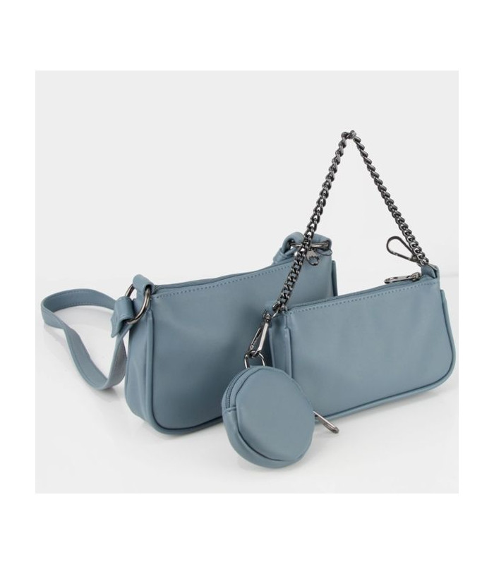 Бренд *MIS* Сумка мини  мод. 36050  - 4 тона  Капучино-Синяя-Черная-Зеленая