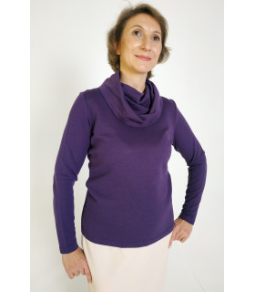 ДЖЕМПЕР хомут  * Nita * мод. Л 640 джерси фиалка