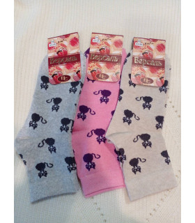 ВЕРСАЛЬ носки женские мод. 665011 раз. 23-25 деми Кошечки