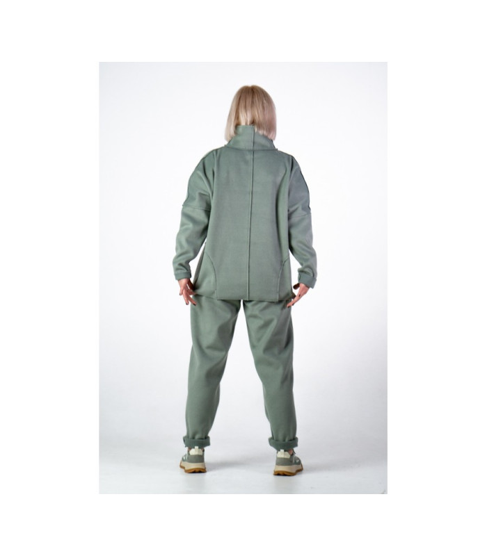 ОКСАНА-3 костюм шерсть *NITA* мод.F-900-901 Худи - Жакет - Штаны теплый трикотаж