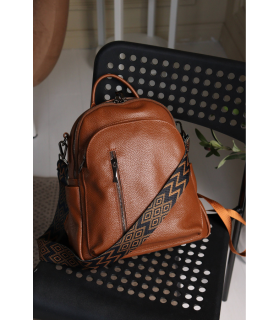 Бренд *MIS* мод. 2583 Большой женский кожаный рюкзак для ноутбука ПРОДАНО