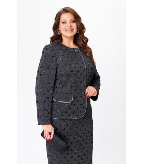 ГОРОХ к-м  *Petro Soroka* мод. Т-8101-01 Жакет Юбка Деми атлас горошки