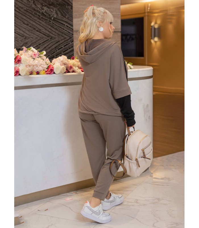 КОСТЮМ  *Berd Toni* мод. 78119/1Деми двойка трикотаж чёрный монжет