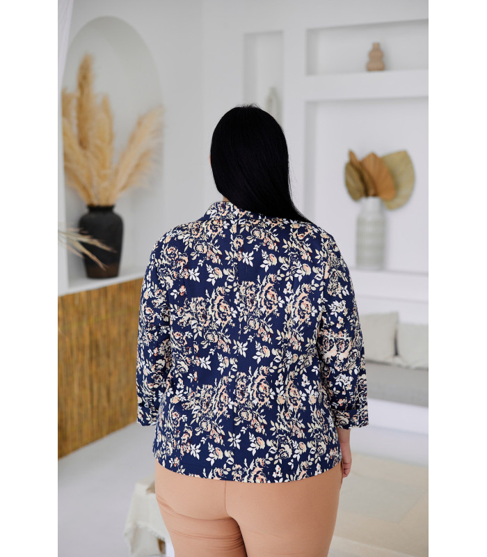 ЖАКЕТ  *лето*  *Berd Toni* мод. 17812/1 рисунок синий Лето ПРОДАНО