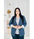 ЖАКЕТ  *лето*  *Berd Toni* мод. 17788/3 Лето рисунок синий