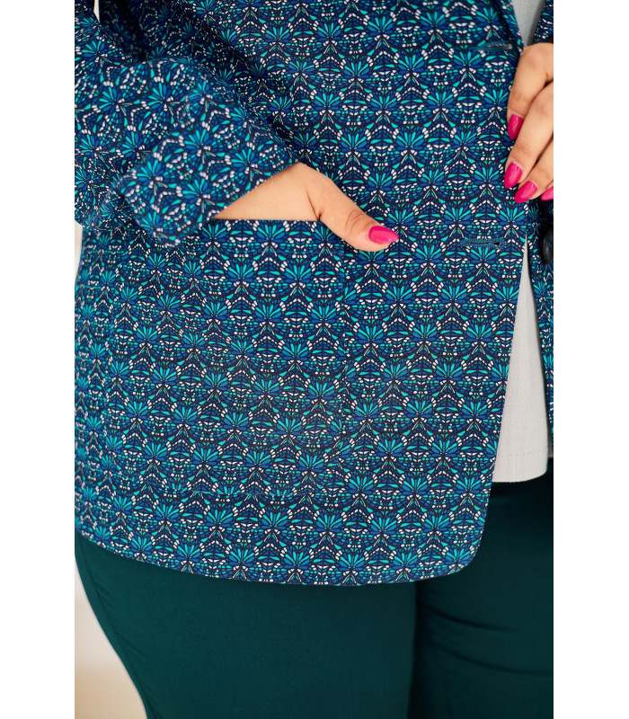 ЖАКЕТ  *лето*  *Berd Toni* мод. 17788/3 Лето рисунок синий