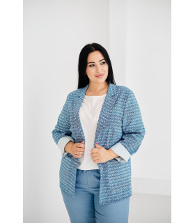ЖАКЕТ  *лето*  *Berd Toni* мод. 17788/2 Лето рисунок небестнный