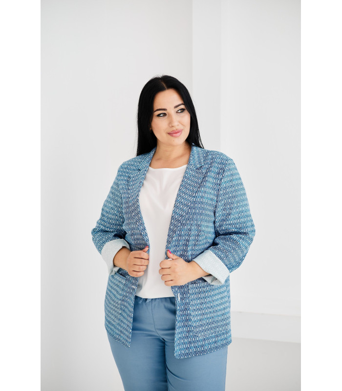 ЖАКЕТ  *лето*  *Berd Toni* мод. 17788/2 Лето рисунок небестнный