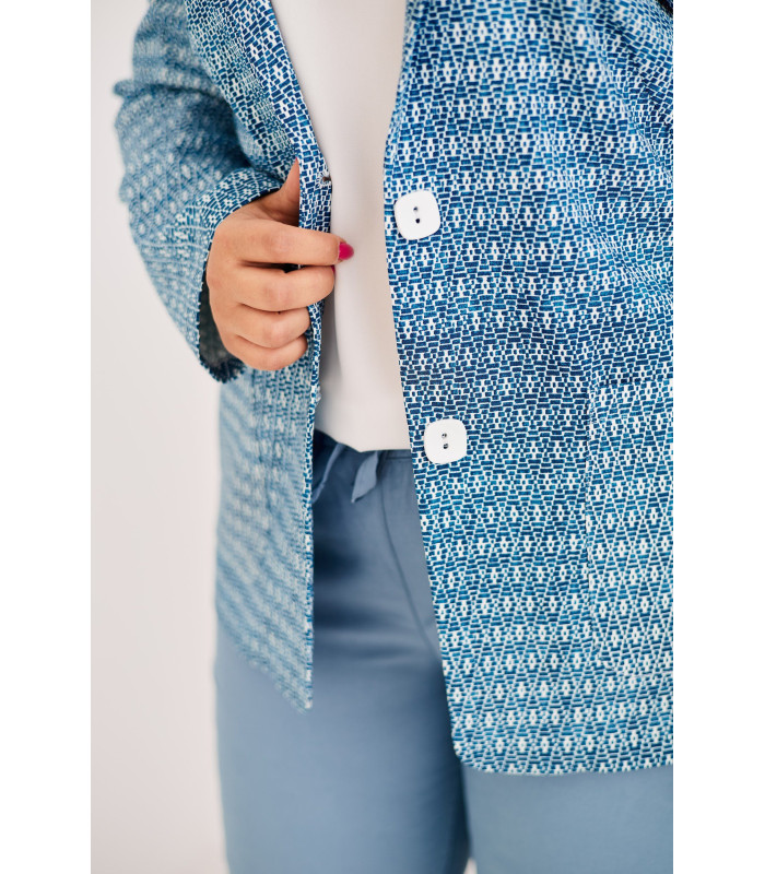 ЖАКЕТ  *лето*  *Berd Toni* мод. 17788/2 Лето рисунок небестнный