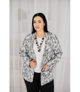 ЖАКЕТ  *лето*  *Berd Toni* мод. 17788/1 Лето рисунок пепельный