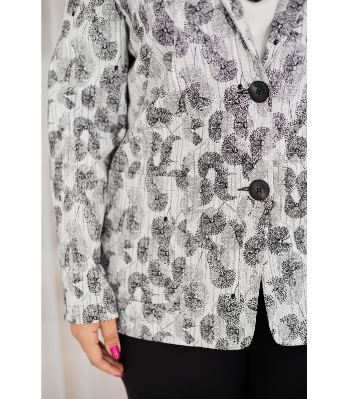 ЖАКЕТ  *лето*  *Berd Toni* мод. 17788/1 Лето рисунок пепельный