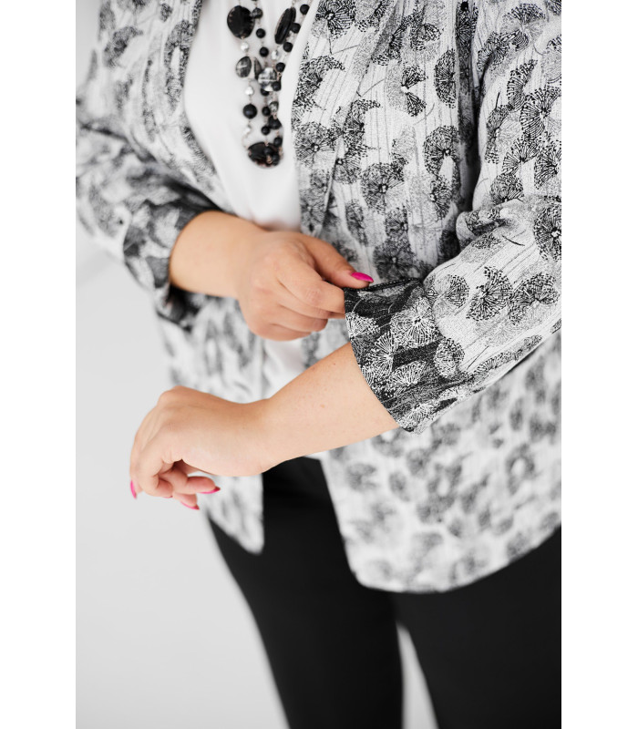 ЖАКЕТ  *лето*  *Berd Toni* мод. 17788/1 Лето рисунок пепельный