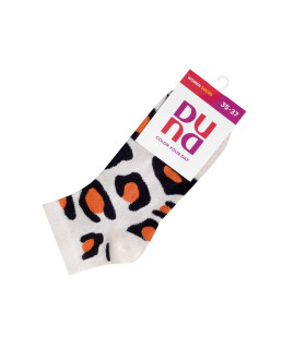 Носки женские короткие "Леопард" демисезонные DUNA 3376