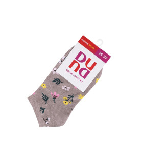Носки женские демисезонные хлопковые DUNA 3372  НИЗКИЕ ЦВЕТЫ