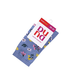 Носки женские демисезонные хлопчатобумажные DUNA 3373 ЦВЕТЫ