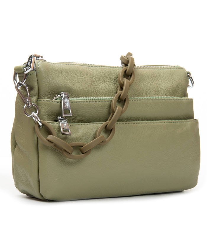 Сумка Женская Классическая кожа ALEX RAI 3011 matcha green