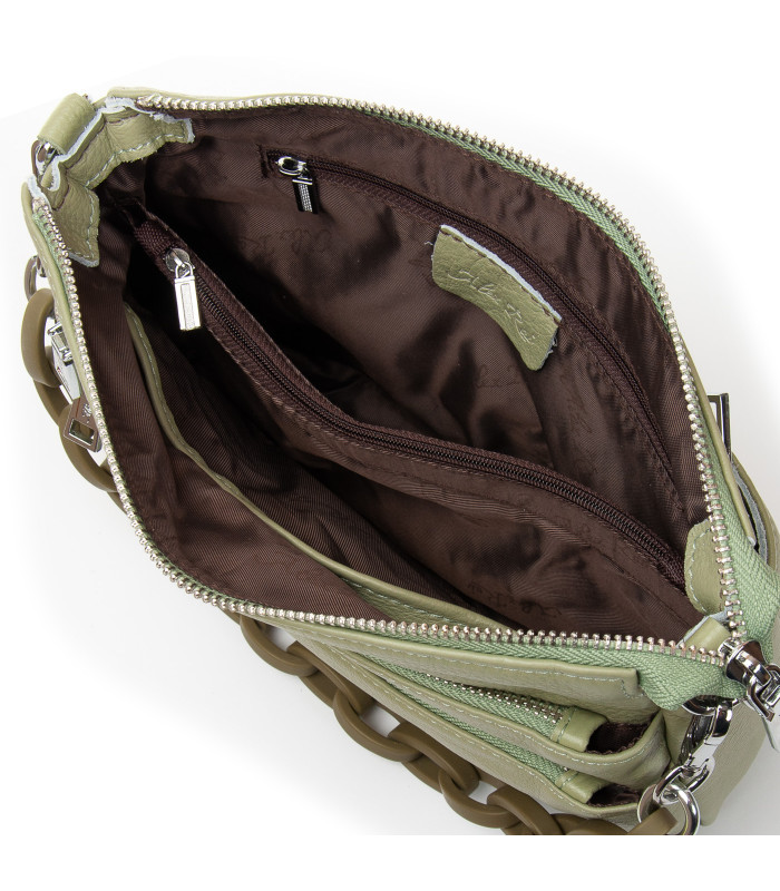 Сумка Женская Классическая кожа ALEX RAI 3011 matcha green