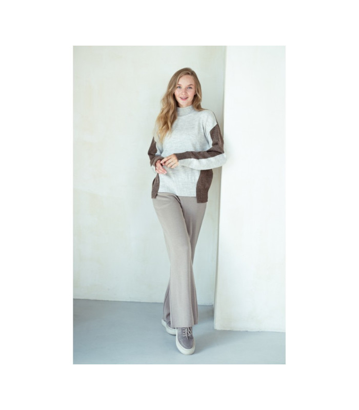 ДЖЕМПЕР  *Nita * мод. Л-2102 Деми джерси карамель ПРОДАНО