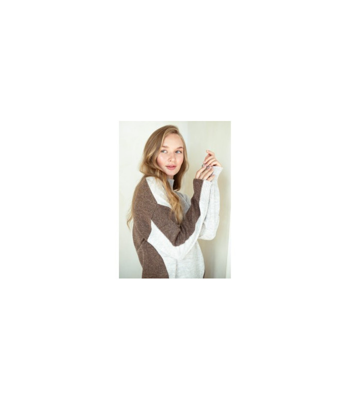 ДЖЕМПЕР  *Nita * мод. Л-2102 Деми джерси карамель ПРОДАНО