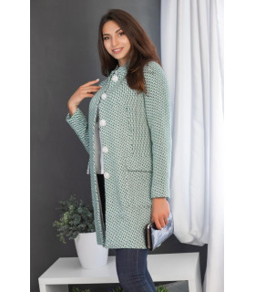 Кардиган *Berd Toni* мод. 9988/1 Деми мято тон