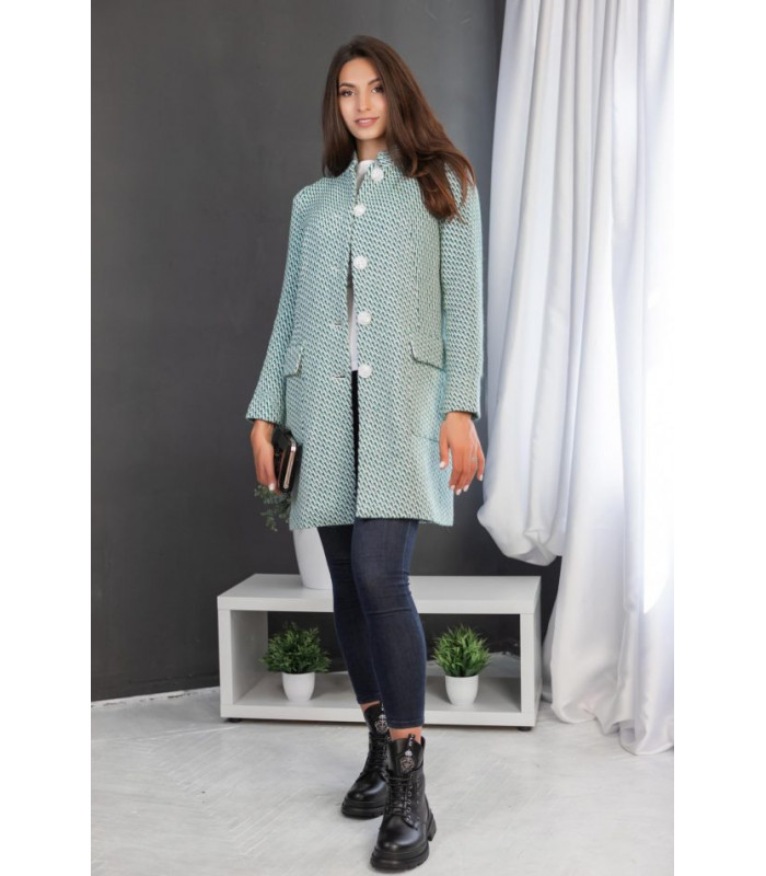 Кардиган *Berd Toni* мод. 9988/1 Деми мято тон