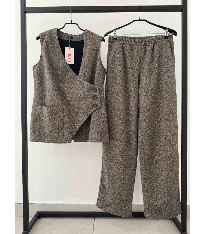 Жилет  костюмная ткань *Nita* модель N-1500 Деми-Зима*** п/ш