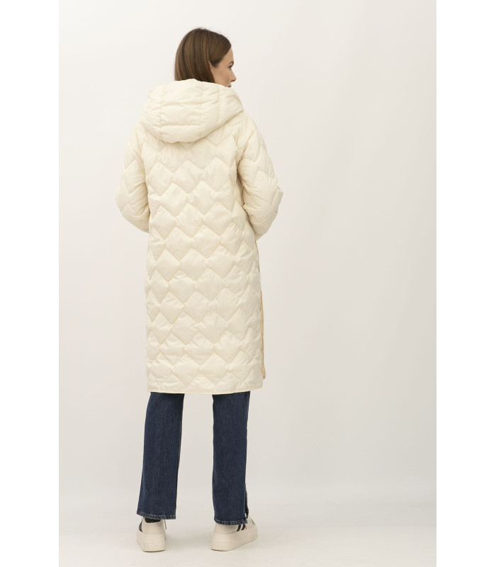 Пальто бренд *LESIA*  пальто стеганое кремове Деми арт. 24107203 ПРОДАНО