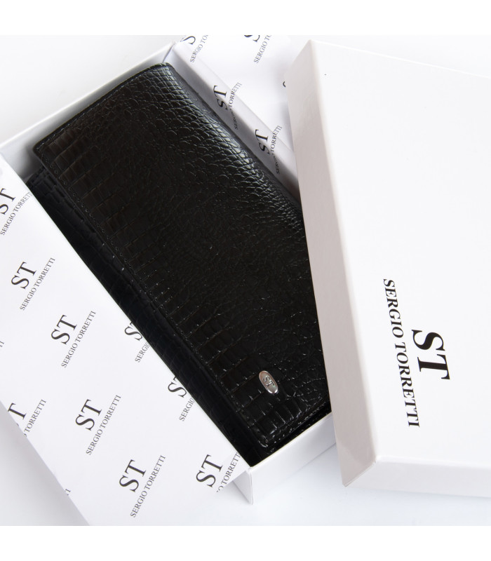 Кошелек LR Женский кожа-лак SERGIO TORRETTI FEW501-2 black