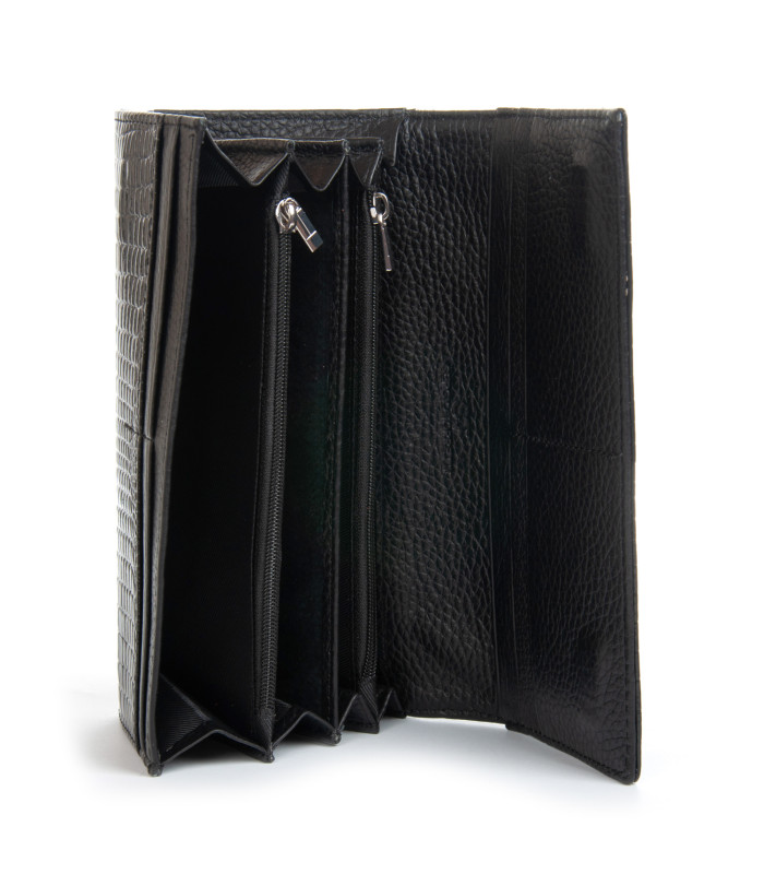 Кошелек LR Женский кожа-лак SERGIO TORRETTI FEW501-2 black