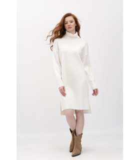 ПЛАТЬЕ-гольф  *LESIA* длина миди молочного цвета Артикул: 161330000