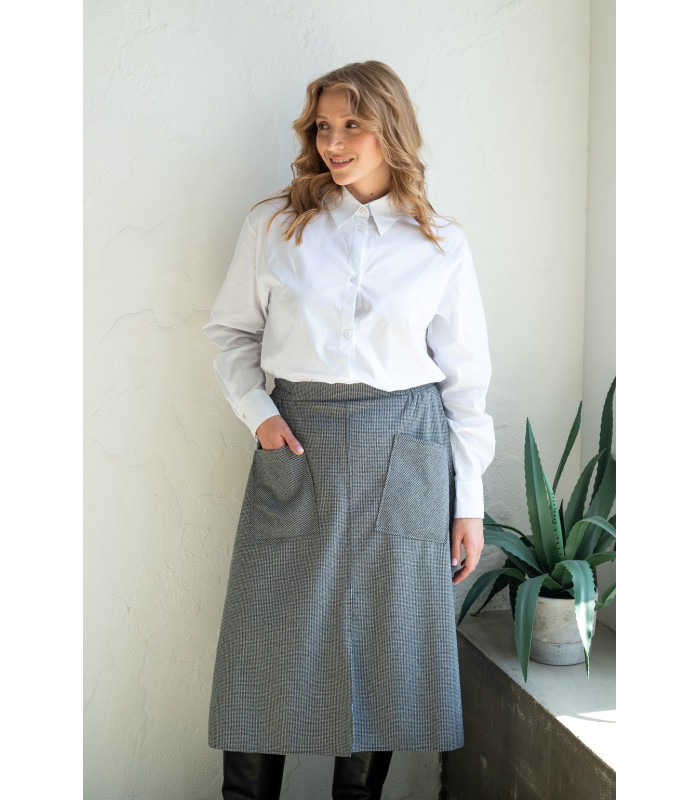 СПІДНИЦЯ діагональ  *Nita* мод. N-1302 Демі** джерсі