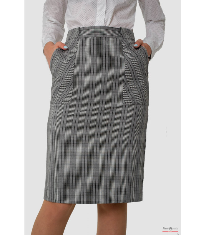 ЮБКА клетка *Petro Soroka* мод. КВ-3254-19 деми