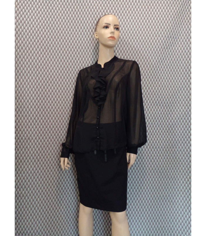 БЛУЗКА черна*Petro Soroka*   МС-0983-01 Деми женева