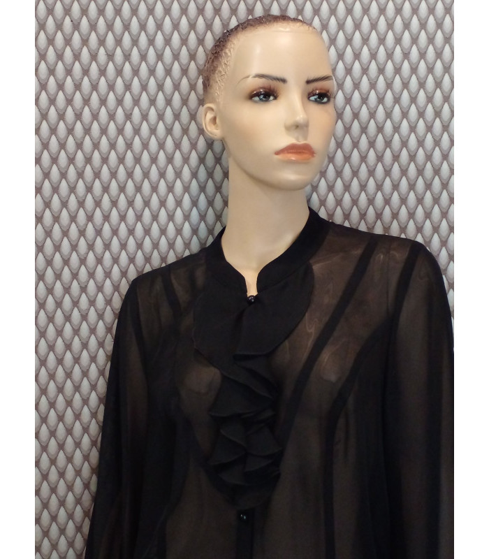 БЛУЗКА черна*Petro Soroka*   МС-0983-01 Деми женева