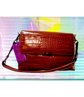 СУМКА ЖЕНСКАЯ МОД. 1010 ТОН БОРДО / ЗЕЛЕНАЯ  производство Турция