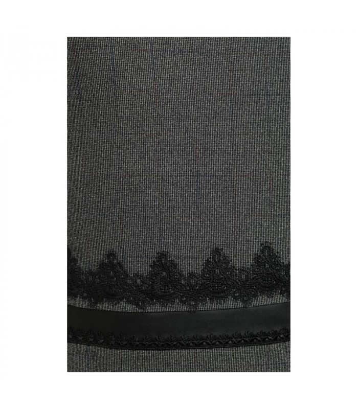 РИАННА  платье  *Petro Soroka* мод. КС 2423-14 Деми Наряд кружево-кожа ПРОДАНО