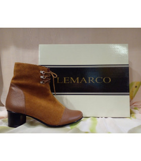 Обувь женская *LEMARCO* мод. 313 Деми замш ботинки Рыжие