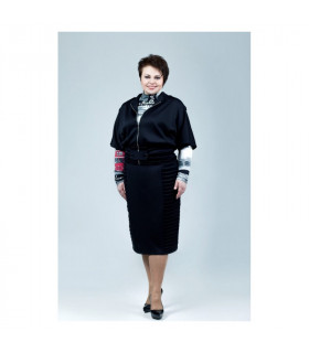 КЛАРА костюм  к-м *Petro Soroka*  мод. АС-2151-01 Деми Жилет-Юбка-Гольф  ПРОДАНО