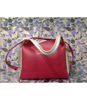 СУМКА ЖЕНСКАЯ *MICHAEL KORS* мод. 6697  Красная-Серебро