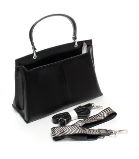 Сумка женская Классическая кожа ALEX RAI 07-02 369 черная ПРОДАНО