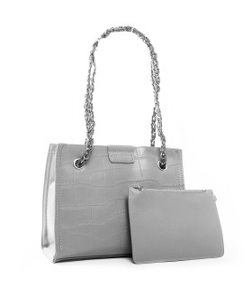 Сумка Женская Классическая иск-кожа FASHION 01-06 7153 grey  ПРОДАНО !